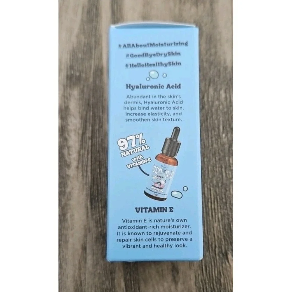 2X PURIFECT CEO of H2O Hyaluronic Acid Facial Serum 97% Natural Face Moisturizer